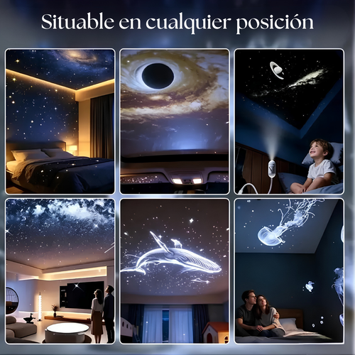 Proyector Nocturno Galaxy 2 en 1 USB